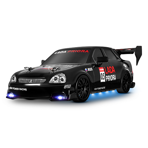 AUTODRIVE Р/У Машина для дрифта LADA Priora,1:24,2.4GHz,4WD,свет,с аккум, цвет черный, в/к 20,5*10,5*11,5см в Джамбо Тойз #3
