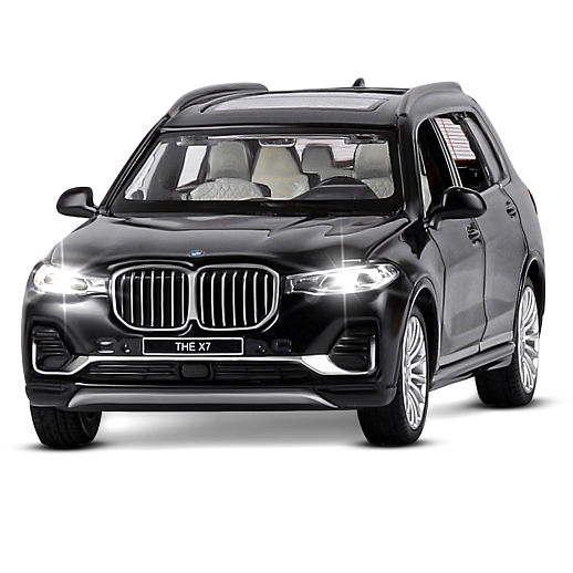 ТМ "Автопанорама" Машинка металлическая 1:32 BMW X7, черный, свет, звук, откр. четыре двери, капот и багажник, инерция, в/к 19*9*7 см в Джамбо Тойз #15