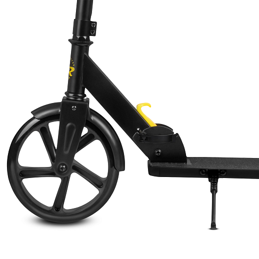 2хкол. самокат CITYRIDE, сталь 100%, грипсы 135мм TPR, колеса PU 200/200 мм. Черный в Джамбо Тойз #13