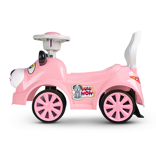 ТМ "Компания Друзей" Каталка Толокар "Собачка" розовая сигнал на руле, в/к 27х27х55 см в Джамбо Тойз #5