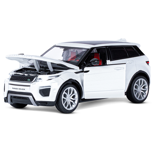 ТМ "Автопанорама" Машинка металлическая 1:32  Range Rover Evoque, белый, свет, звук, откр. двери и капот, инерция, в/к 17,5*13,5*9 см в Джамбо Тойз #5