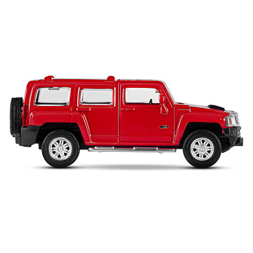 ТМ "Автопанорама" Машинка металлическая 1:43  Hummer H3, красный, откр. двери, инерция, в/к 17,5*12,5*6,5 см в Джамбо Тойз #6