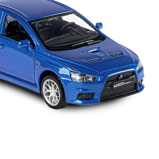 ТМ "Автопанорама" Машинка металлическая 1:41 Mitsubishi Lancer Evolution, синий, откр. двери, инерция, в/к 17,5*12,5*6,5 см в Джамбо Тойз #15