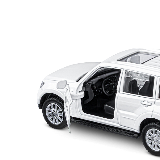 ТМ "Автопанорама" Машинка металлическая 1:43 Mitsubishi Pajero 4WD Turbo,белый, откр. двери, инерция, в/к 16*7,5*5 см в Джамбо Тойз #5