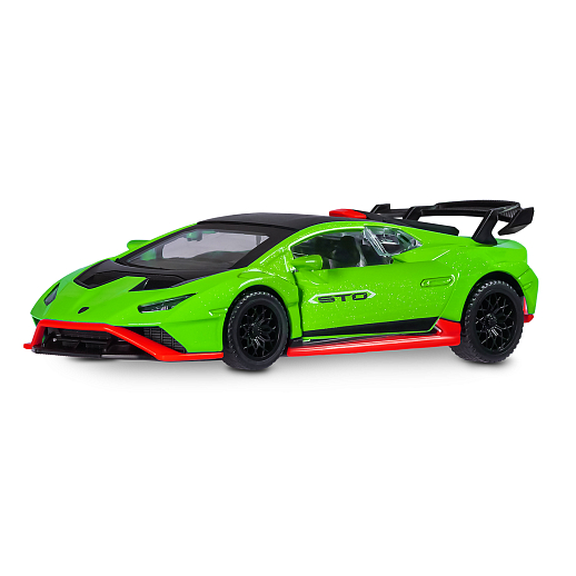 ТМ "Автопанорама" Машинка металл. 1:40 Lamborghini STO, зеленый, инерция, откр. двери, в/к 17,5*12,5*6,5 см в Джамбо Тойз #2