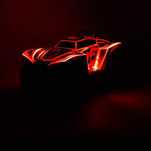 AUTODRIVE Р/У внедорожник,3D-подсветка корпуса/пульта,М1:16,2.4GHz,музыка, цвет красн.,в/к 35,5*18*16см в Джамбо Тойз #13