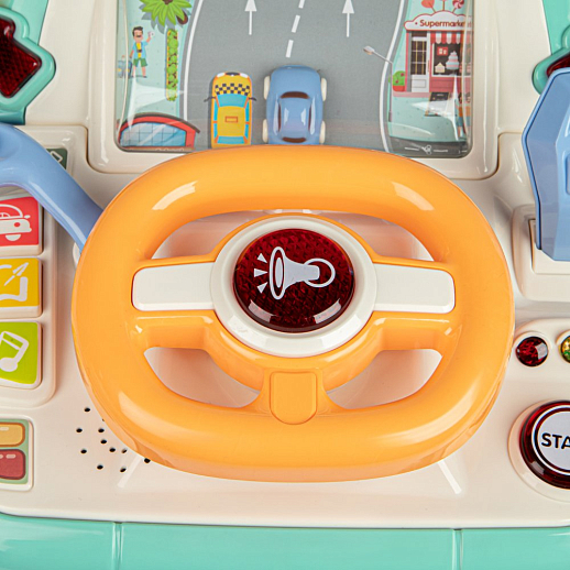 ТМ "Smart Baby" Руль, свет, Шаинский, русская озвучка, цвет зеленый, в б/к в Джамбо Тойз #6