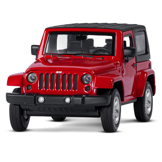 ТМ "Автопанорама" Машинка металлическая 1:32 Jeep Wrangler, красный, откр. Двери и капот, свет, звук, инерция, в/к 17,5*13,5*6,5 см в Джамбо Тойз #4