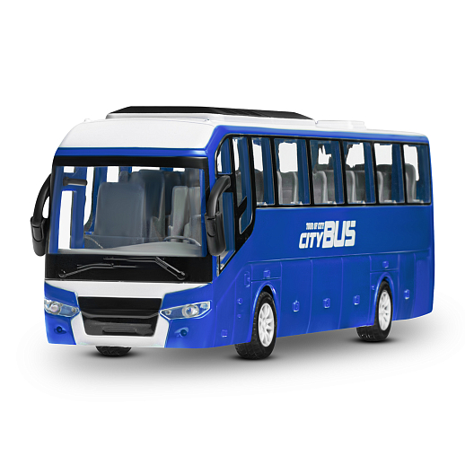 Р/У автобус,  с аккум., цвет синий, в/к 36*14,5*10см в Джамбо Тойз #7