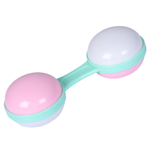 ТМ "Smart Baby" Развивающая игрушка "Гантеля" Бело-розовая, на блистере 19х14х3 см в Джамбо Тойз #2