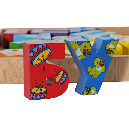 Игрушка деревянная - Азбука "Папа Карло" в/к 30*27*2,5 см в Джамбо Тойз #10