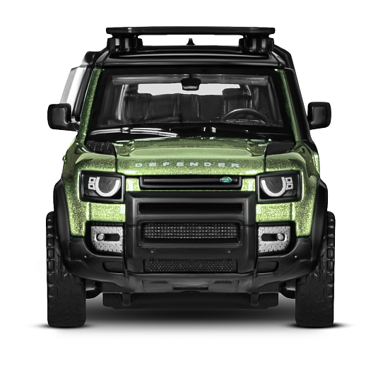 Машинка металлическая 1:43 2020 Land Rover Defender 110, зеленый, тюнинг, откр. двери, свободный ход колес, в/к 23,5*10*4 см в Джамбо Тойз #10