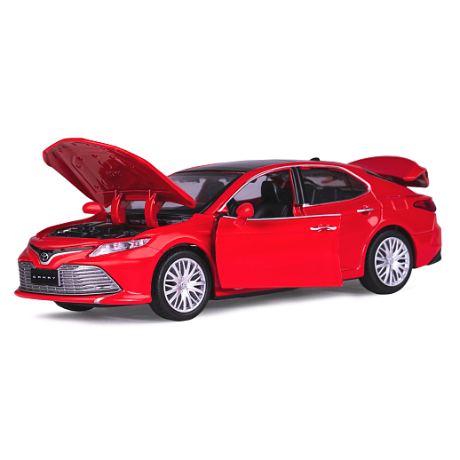 ТМ "Автопанорама" Машинка металлическая 1:34 Toyota Camry, красный, свет, звук, откр. двери, капот и багажник, инерция, в/к 17,5*13,5*9 см в Джамбо Тойз #2