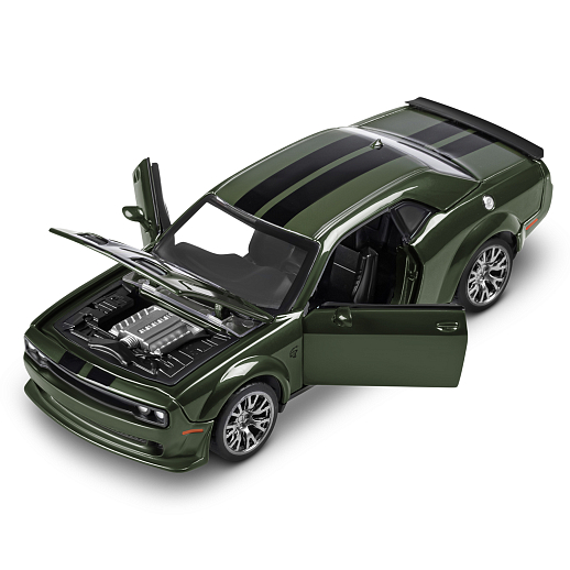 ТМ "Автопанорама" Машинка металлическая 1:36 2022 Dodge challenger SRT Jailbreak, зеленый, тюнинг, откр. двери, свободный ход колес, в/к 23,5*10*4 см в Джамбо Тойз #11