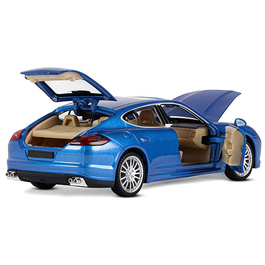 ТМ "Автопанорама" Машинка металлическая 1:24 Porsche Panamera S, синий, откр. двери, капот и багажник, свет, звук, свободный ход колес, в/к 24,5*12,5*10,5 см в Джамбо Тойз #16