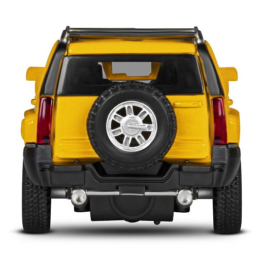 ТМ "Автопанорама" Машинка металлическая 1:32 Hummer H3, желтый, свет, звук, откр. двери и багажник, инерция, в/к 18*13,5*9 см в Джамбо Тойз #12