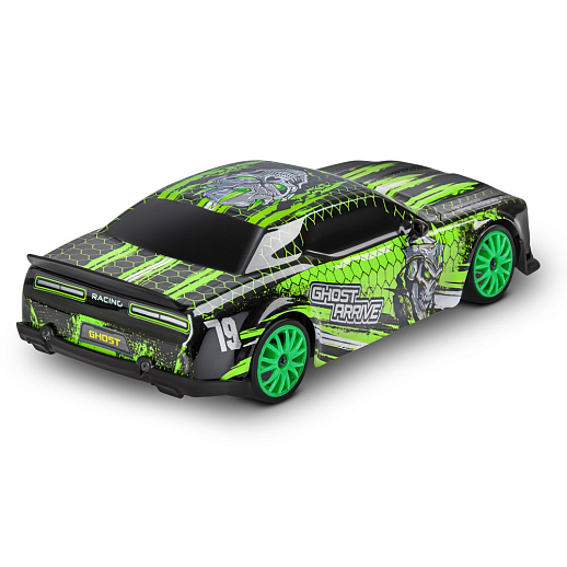 Р/У Машина для дрифта с 3D подсветкой кузова,М1:24,2.4GHz,4WD,4 доп.колеса,конусы 6шт,с аккум.,цв.зеленый,в/к 20,7*12,2*12,8см в Джамбо Тойз #3