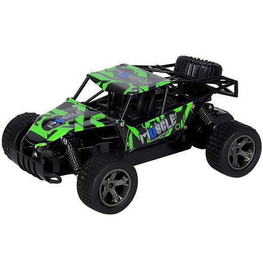 AUTODRIVE Р/у скоростной багги, М1:18, до 15км/ч, 2,4GHz,  аккум.в компл., цвет зеленый, в/к 31*19,2*14,3см в Джамбо Тойз #3