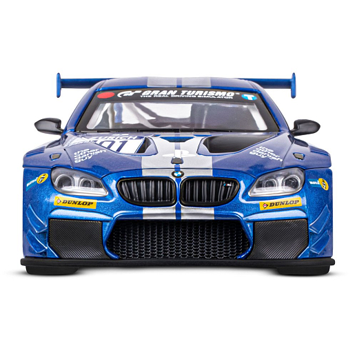 ТМ "Автопанорама" Машинка металлическая, 1:24, BMW M6 GT3, синий, откр. двери и капот, свет, звук, свободный ход колес, в/к 24,5 х 12,5 х 10,5 см в Джамбо Тойз #11