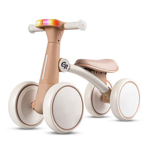 Беговел CITYRIDE, модель CR-BB-05, колёса EVA, рама пластик, музыка Шаинского, свет, кремовый, в/к в Джамбо Тойз #8