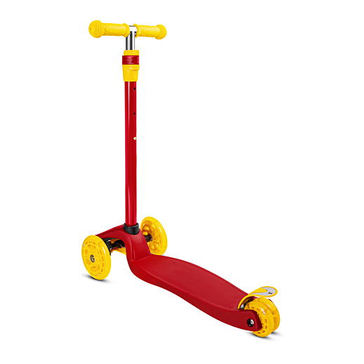 Самокат трехколесный CityRide, пакет, Дека: PP+нейлон, колеса PU 120/76 свет, руль  металл телеск., цвет красный в Джамбо Тойз #3