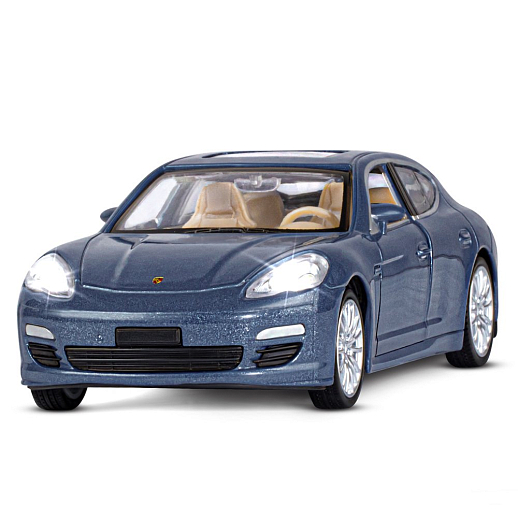 ТМ "Автопанорама" Машинка металлическая 1:32 Porsche Panamera S, синий, свет, звук, откр. двери, инерция, в/к 17,5*13,5*9 см в Джамбо Тойз #5
