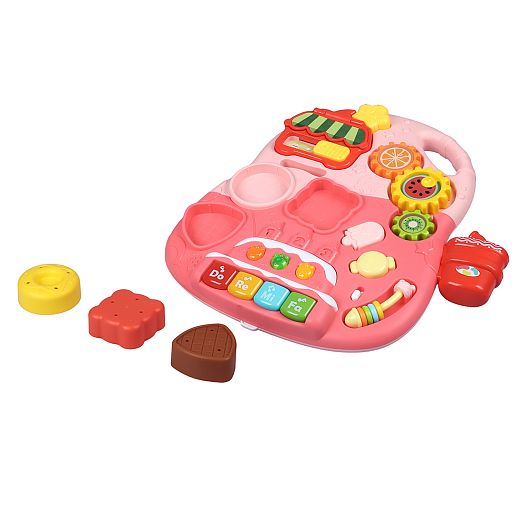 Ходунки, игровой центр, свет, звук, цвет розовый, в/к 38х11х34,5 см в Джамбо Тойз #24