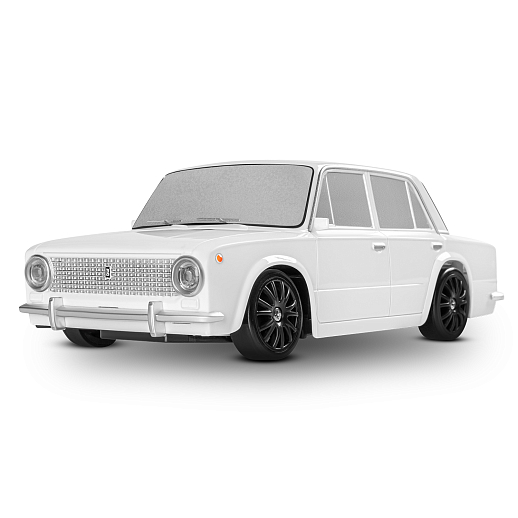 AUTODRIVE Р/У Машина для дрифта LADA 2101,М1:24,2.4GHz,4WD,свет фар,4 доп.колеса,конусы,с аккум.,цв. белый,в/к 20,5*13*13см в Джамбо Тойз #4