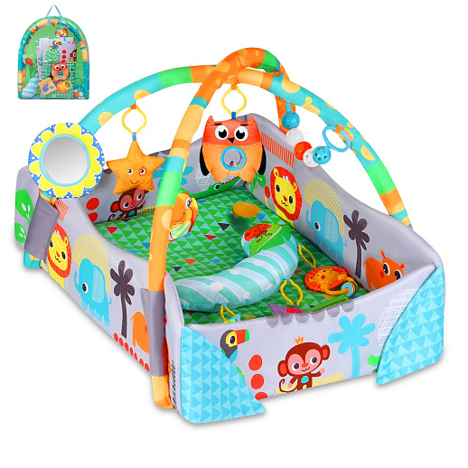 ТМ "Smart Baby" Коврик развивающий "Путешествие в Африку", в/к 66х10х50,5 см в Джамбо Тойз