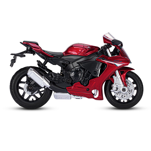 ТМ "Автопанорама" Мотоцикл металлический 1:18 YAMAHA YZF-R1, красный, свободный ход колес, в/к 9,2 х 4,5 х 14 см в Джамбо Тойз #6