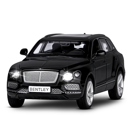 ТМ "Автопанорама" Машинка металлическая 1:34 Bentley Bentayga, черный, свет, звук, откр. двери, капот и багажник, инерция, в/к 17,5*13,5*9 см в Джамбо Тойз #6