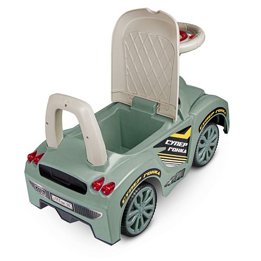 ТМ "Компания Друзей" Каталка Толокар мелодии Шаинского бежево-зеленый в/к 60х36х27 см в Джамбо Тойз #2