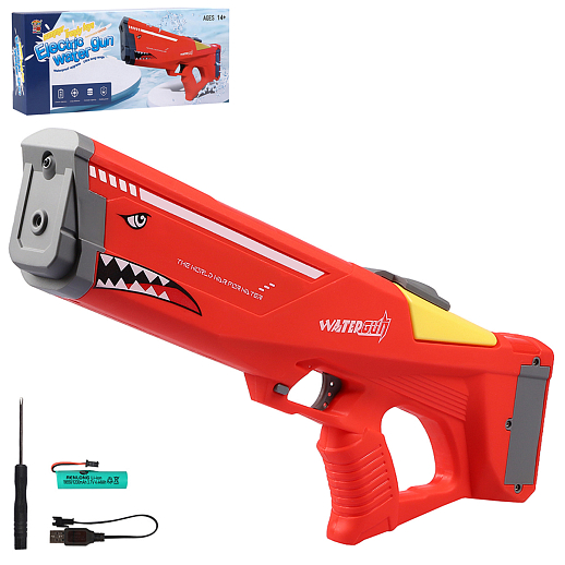 Водное оружие на бат., аккум.в компл., красный, в/к 45,5*17,5*6,5см в Джамбо Тойз