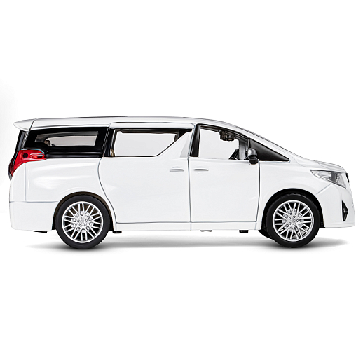 ТМ "Автопанорама" Машинка металлическая 1:29 Toyota Alphard, белый, откр. передние и боковые, багажник, свет, звук, инерция,  в/к 20*10*11 см в Джамбо Тойз #7