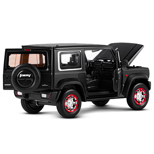 ТМ "Автопанорама" Машинка металлическая, 1:18, Suzuki Jimny, черный, открываются двери, капот и багажник, свободный ход колес, световые и звуковые эффекты, в/к 24,5х12,5х10,5 см в Джамбо Тойз #16