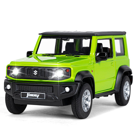 ТМ "Автопанорама" Машинка металл.1:26 Suzuki Jimny, зеленый, инерция, свет, звук, откр. двери и капот, в/к 17,5*13,5*9 см в Джамбо Тойз #6