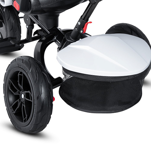 Детский трехколесный велосипед "CITYRIDE LUNAR 2.0". Пятиугольная рама, сиденье 360, складная крыша D600, подножки, надув.колеса 12/10, багажник, сумочка, фара в Джамбо Тойз #10