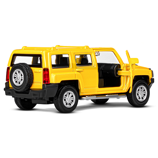 ТМ "Автопанорама" Машинка металлическая 1:43  Hummer H3, желтый, откр. двери, инерция, в/к 17,5*12,5*6,5 см в Джамбо Тойз #12