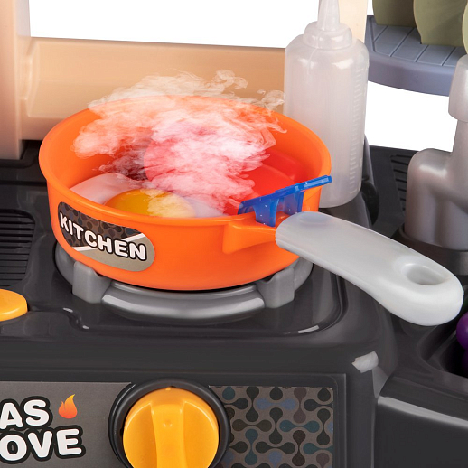 Игровой набор "Кухня", кран-помпа, имитация кипящей воды, пар, еда меняет цвет, в/к 55,5х13,5х46 см в Джамбо Тойз #6