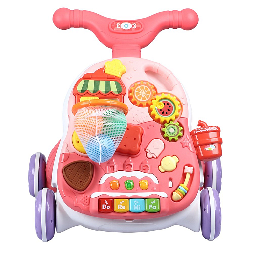 Ходунки, игровой центр, свет, звук, цвет розовый, в/к 38х11х34,5 см в Джамбо Тойз #10