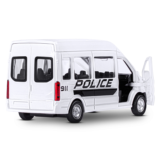 ТМ "Автопанорама" Машинка металлическая 1:52, Ford Transit, белая, откр. двери, инерция, в/к 17,5*12,5*6,5 см в Джамбо Тойз #13