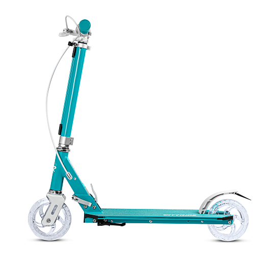 Самокат 2хколесный Материал：алюминиевый сплав.Ручка：TPR , ручной тормоз                        Колеса：145X30mm PU Подшипники：ABEC-7                                                           Размер деки ：50x12cm   Цвет: зеленый в Джамбо Тойз #5