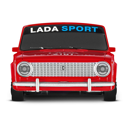 AUTODRIVE Р/У Машина для дрифта LADA 2101,М1:24,2.4GHz,4WD,свет фар,4 доп.колеса,конусы,с аккум.,цв. красный с белыми акцентами,в/к 24*10,3*23,7см в Джамбо Тойз #7