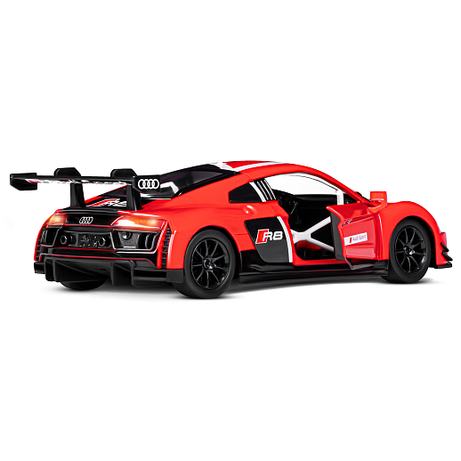 ТМ "Автопанорама" Машинка металлическая 1:24 Audi R8 LMS, красный,  откр. двери, свет, звук, свободный ход колес, в/к 24,5*12,5*10,5 см в Джамбо Тойз #16