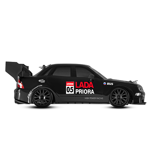AUTODRIVE Р/У Машина для дрифта LADA Priora,1:24,2.4GHz,4WD,свет,с аккум, цвет черный, в/к 20,5*10,5*11,5см в Джамбо Тойз #9