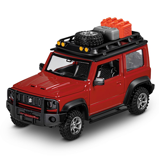 ТМ "Автопанорама" Машинка металлическая 1:32 Suzuki Jimny 2018, красный, тюнинг, откр. двери, свободный ход колес, в/к 23,5*10*4 см в Джамбо Тойз #7