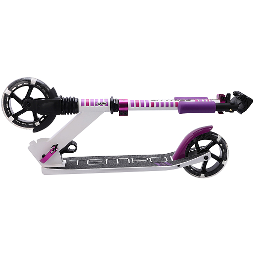 Двухколесный самокат CITY-RIDE TEMPO 145mm сталь/ал. Складной. Tbar lock. Колеса PU 145/145 MM со светом LED. Подшипники: Abec-7. Грипсы: резина. Передник амортизатор. в Джамбо Тойз #7