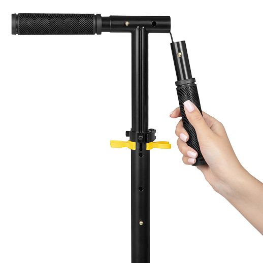 2хкол. самокат CITYRIDE, сталь 100%, грипсы 135мм TPR, колеса PU 200/200 мм. Черный в Джамбо Тойз #8