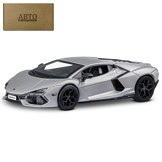 Игрушка для детей: Машинка металлическая, 1:24 Lamborghini, цвет серый, свет, звук, свободный ход колес, артикул JB1251763 в Джамбо Тойз
