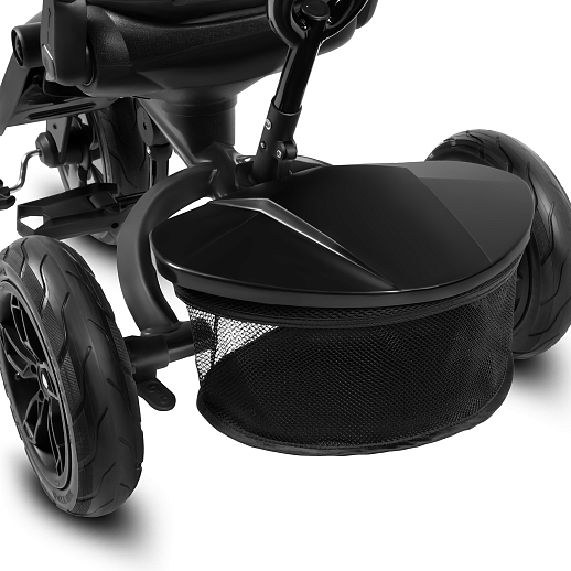 Детский трехколесный велосипед с ручкой CITY-RIDE LUNAR. Поворотное сиденье 360, складная крыша D600, подножки, надувные колеса 12/10, фара в Джамбо Тойз #12